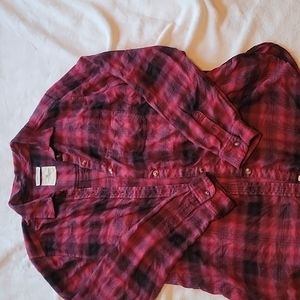 American Eagle Flannel Boyfriend Fit